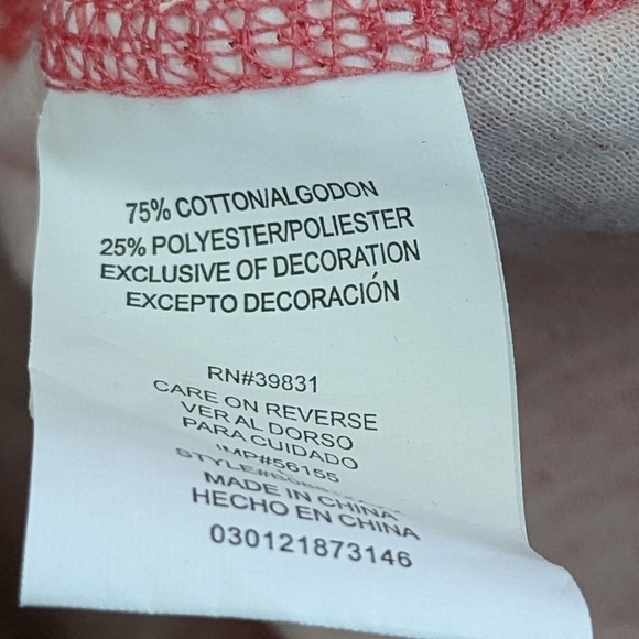 Democracy orange and white hooded coverup,size Large EUC - Picture 4 of 4